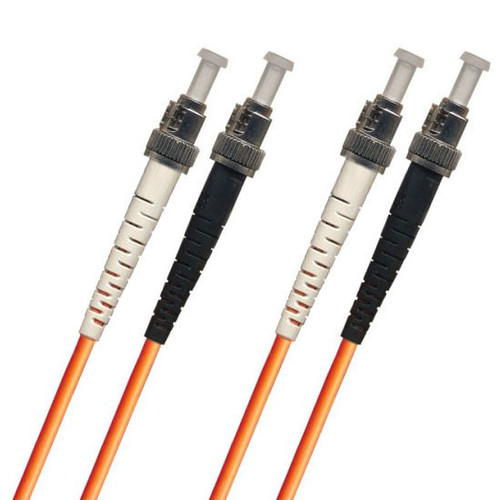 791414OM1D001MR3 - TAA Compliant Fiber Patch Cable, ST-ST, UPC, Multimode 62.5/125 Micron OM1 Fiber, Duplex, 3mm OFNR Rated, orange
