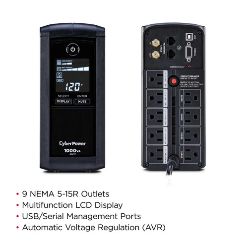 CyberPower 1500VA CP PFC Pure SineWave UPS | Shop | Cables Plus USA