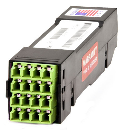 HDC-5LSM802SE2M08 - HD8² Cassette, 50/125 OM5, LC/UPC Shuttered (8) Port, Lime Duplex, Front to (2) Port MTP® Elite 8 Fiber Rear, Male Lime, Straight