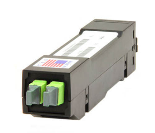 HD8² Cassette,48 Strand, 50/125 OM5, 6 Port MTP® Elite 8F (Male) Front to 2 Port MTP® Elite 24F (Male) Rear, Lime, Straight