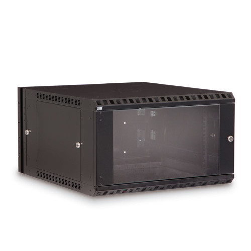 6U LINIER® Swing-Out Wall Mount Cabinet - angled front view