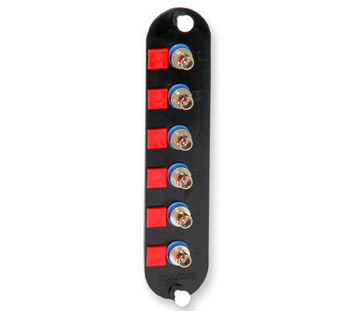 ST, 6-Fiber, Simplex, 62.5/125 Multimode (OM1), Metal Sleeve
