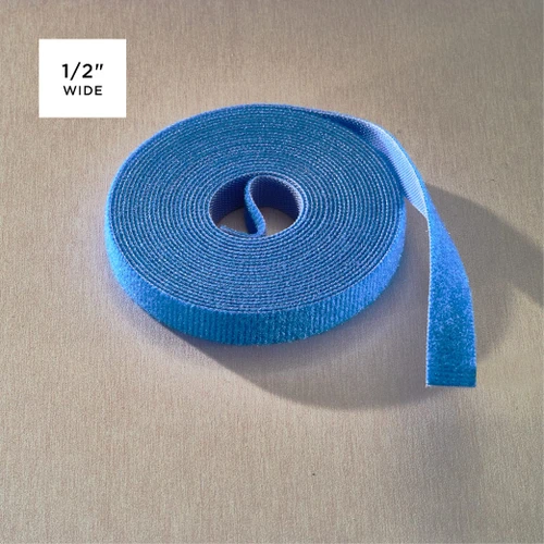 W-60-1SP-BU - Rip-Tie WrapStrap, 1/2 Inch Wide blue roll