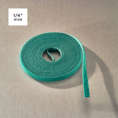 W-10-QRL-GN -Rip-Tie WrapStrap, 1/4 Inch Wide (picture of roll in green)