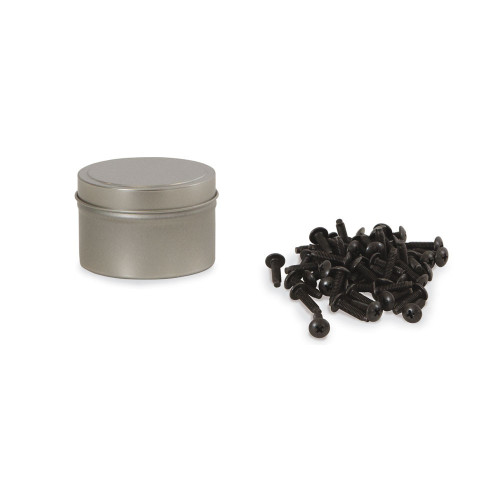 0100-1-002-01 - 10-32 Rack Screws, (No Washer), Black - 100 Pack
