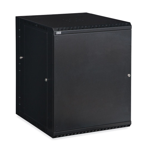 15U LINIER Swing-Out Wall Mount Cabinet - front view