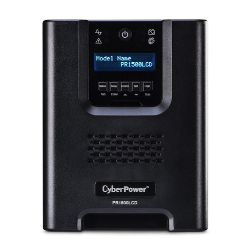 PR1500LCD - CyberPower UPS System Smart App Sinewave - front view