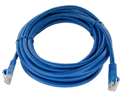 UL724M8006BU-8F - Cat6 Snagless Ethernet Cable - Blue, coiled