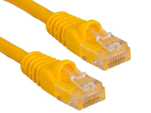 UL724M8006YL-7F - Cat6 Snagless Ethernet Cable - Yellow, cable ends