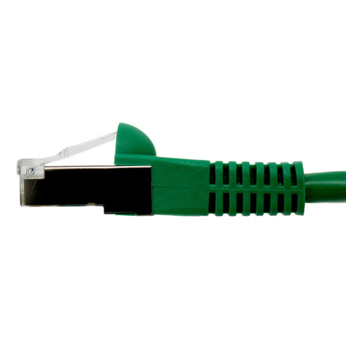 UL626SM8006GN-4F - Cat5e Snagless Shielded Ethernet Cable - Green Jacket, side view