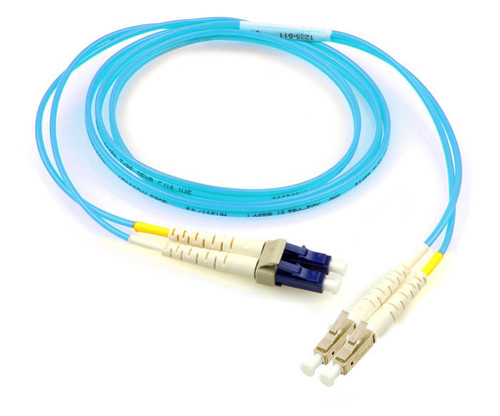 Blue Keyed LC - Standard LC, 50/125 Multimode OM3, Riser Rated