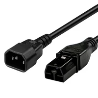 2050KN1-BK - Power Cord, Anderson Power SAF-D-GRID Power Cords - SDG 400 AC/DC, cord ends