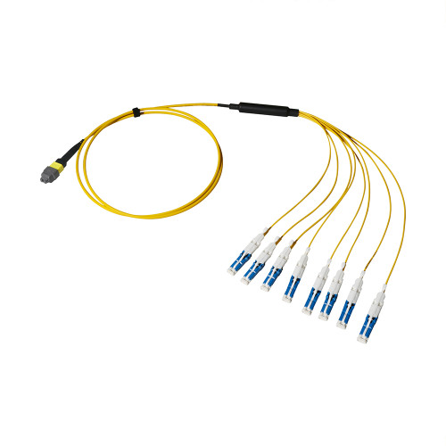 Breakout Cable, MTP® Elite/APC to CS Uni-Boot, OS2 Singlemode 9/125 Micron, 16 Fiber