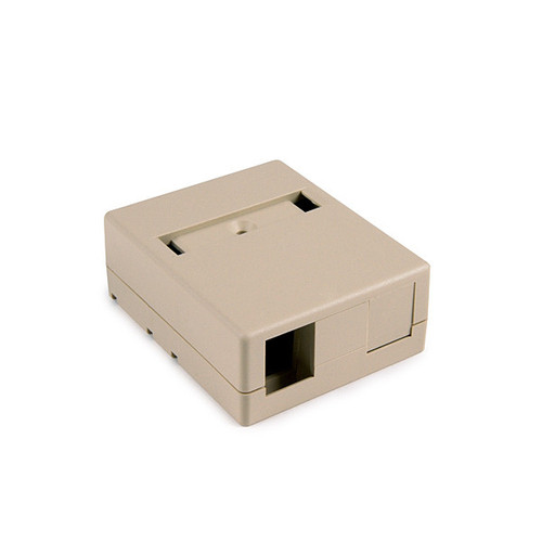 HellermannTyton Dual Port Surface Mount Box, Ivory
