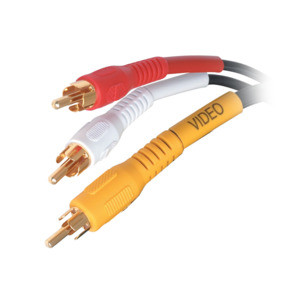 VCA-7020 Adapter Cable, 6'' Dual RCA (M) to RCA (F), Black | Shop