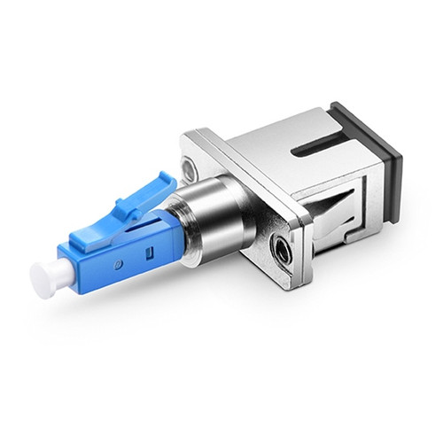 Hybrid Fiber Adapter, SC Female Simplex Coupler to LC Male Connector body, 9/125 OS2 Glass