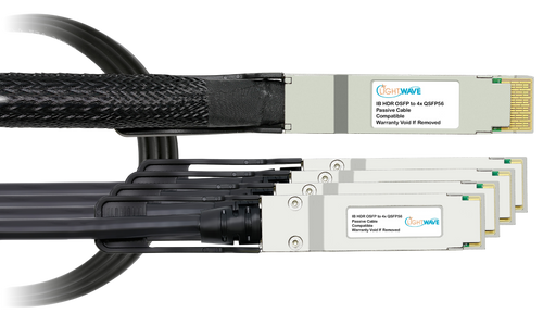 Mellanox Compatible 400GBASE, OSFP to (4) 100G QSFP56 (DAC) Direct Attach Cable