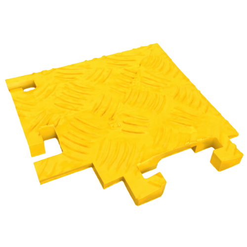 90 Degree Left Turn for FL1X4, 1-Channel Fastlane® Drop-Over Cable Protector for 1" Lines