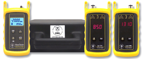 WaveTester / Dual OWL - 850/1300nm Multimode & 1310/1550nm Singlemode Fiber Certification Test Kit - KIT-WT-D2xx-L2xx