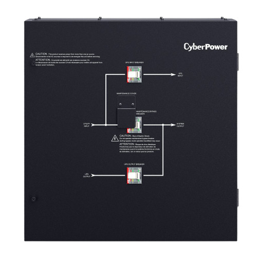 SM020KAMFA - CyberPower Maintenance Bypass Switch 50KA 208V 3-Phase 100A for 3-Phase UPS, front view