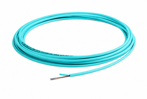 M50MD02C4NPA20 -2 Fiber, OM4, Indoor, Micro Distribution, Data Center, Plenum, Aqua, 2.0mm OD (price per foot), coiled cable