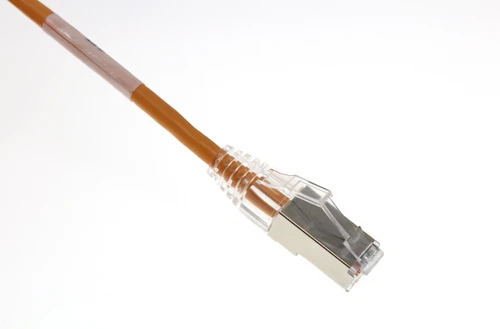 UL828S8006OR-CG - Cat6A Slim Jacket Shielded (STP) Ethernet Cable Orange Jacket