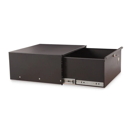 1922-3-100-04 - 4U Rack Mountable Drawer, side view drawer open