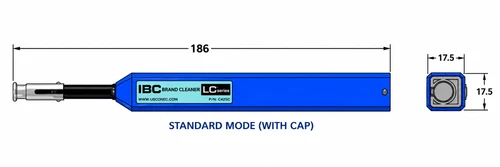 24366 - IBC™ Brand Cleaner LC Plus with cap, side view