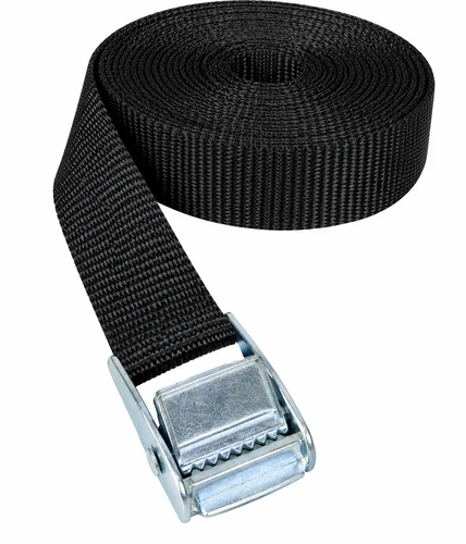 VMP-STRAP - BLACK - WOVEN NYLON STRAP (1IN W X 10'L) W/BUCKLE