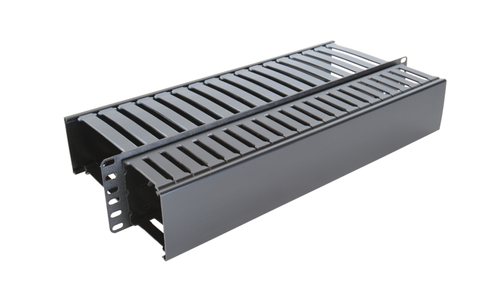 2RU Double Sided Horizontal Cable Manager - 8"D