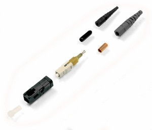 Corning UniCam® Fiber Optic Connector, SC Male, 50/125 Multimode, OM2