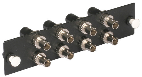 24-Fiber, Fiber Optic Adapter Panel, LC Quad, SM, UPC