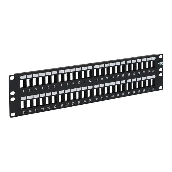 ICC, Blank Patch Panel, HD, 48-PORT, 2 RMS, IC107BP482