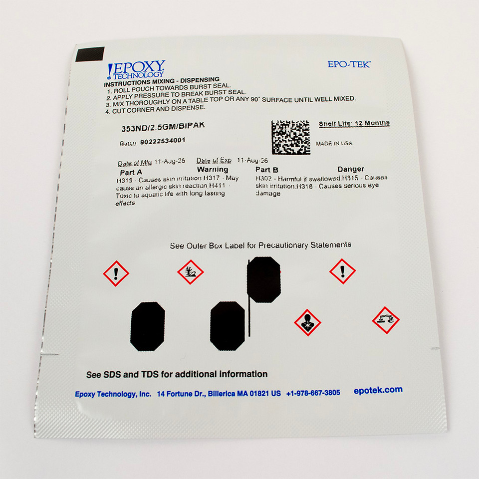 Epo-Tek 353ND Heat Cure Epoxy | Purchase now at Cables Plus USA