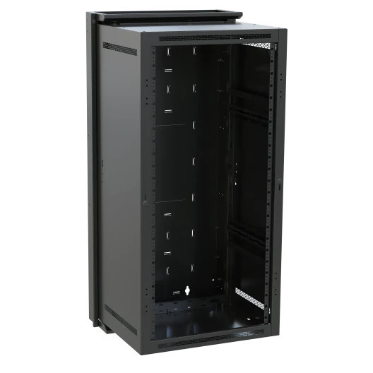 DWR Series Pivoting Wall Rack (No Door) - 24RU and 17 Inch Deep