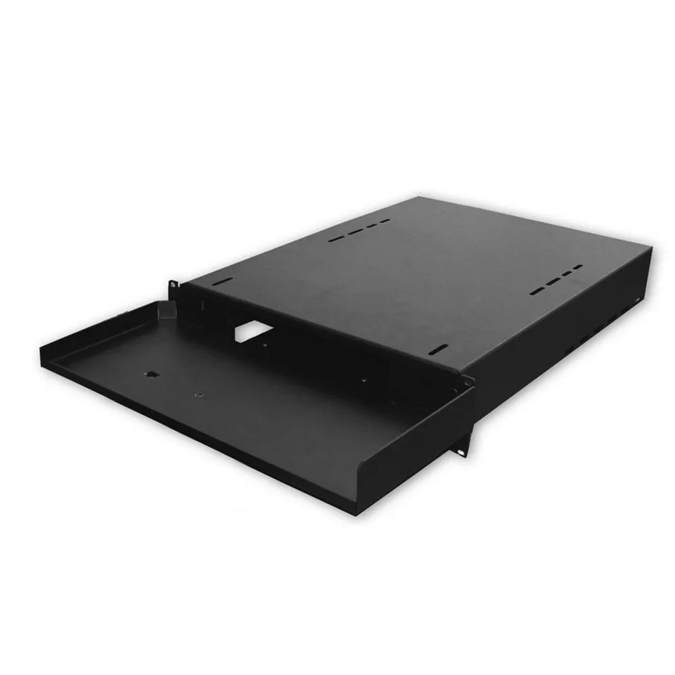 ES1119-0115 - Hide-A-Way Slide-Out 19″ Keyboard Shelf, 1U, 15″ Depth