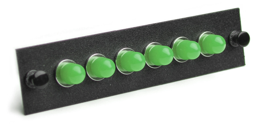 AP-VBB3C6 - LGX & CCH Compatible Fiber Adapter Panel, FC/APC SM/MM, 6 Fiber, Green Cap