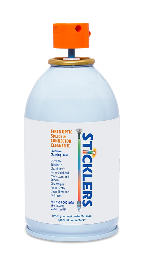 Sticklers™ Fiber Optic Splice & Connector Cleaner II Cleaning Fluid, 10oz
