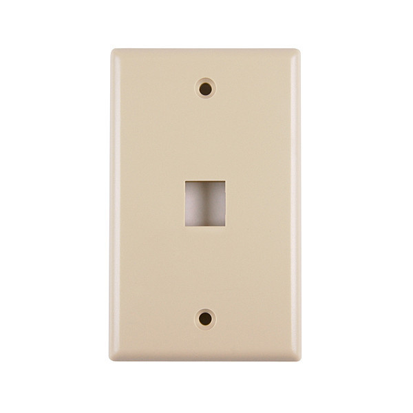 Standard 1-Port Faceplate, Single Gang Width