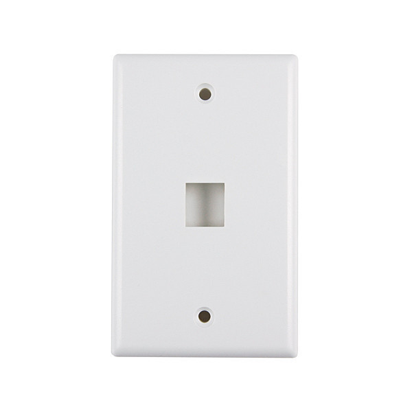 Standard 1-Port Faceplate, Single Gang Width
