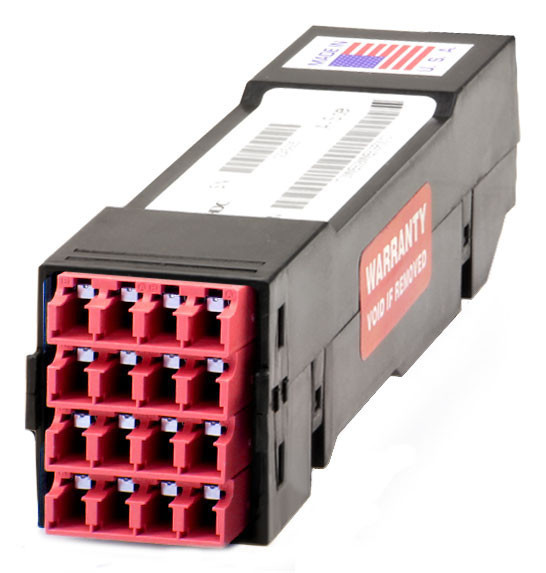 HDC-4LSM802SE2M08 - HD8² Cassette, 50/125 OM4, LC/UPC Shuttered (8) Port, Violet Duplex, Front to (2) Port MTP® Elite 8-Fiber Rear, Male Viloet, Straight