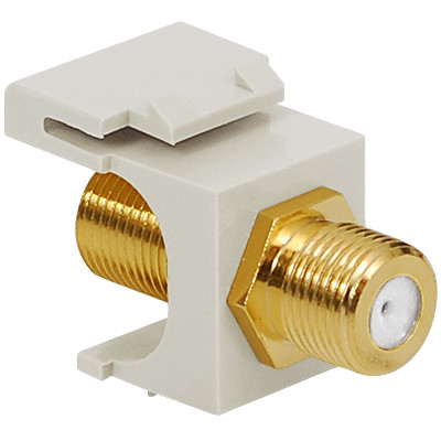 Connector - ICC, F-TYPE, Gold Plated, White
