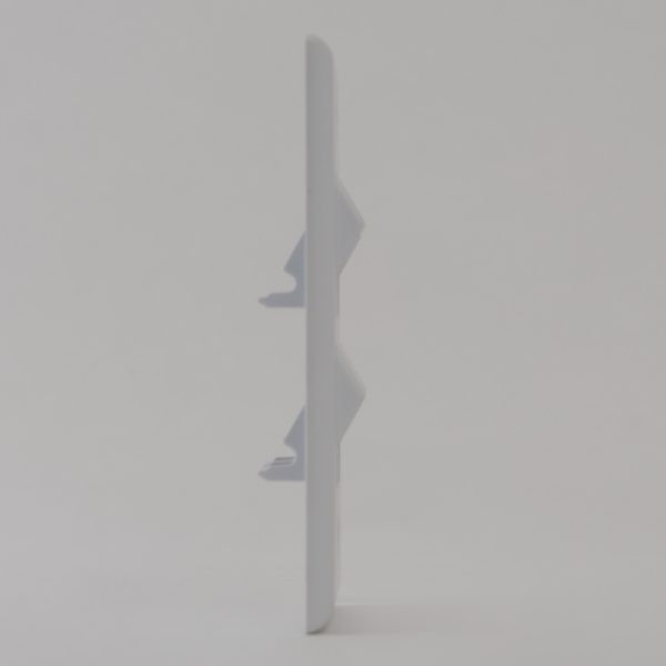 Angled Faceplate, 1-Gang, 4-Port, Side View