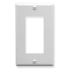 Decorex Faceplate, 1-Gang - white