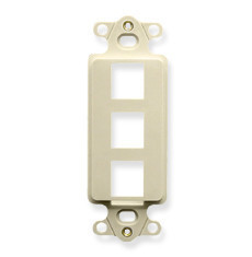 IC107DI3XX - Decorex Insert, 3-Port, ivory
