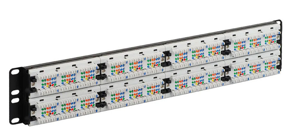 ICC, Patch Panel, CAT 6, 48-Port, RJ45 to 4PR 110, 2 RMS