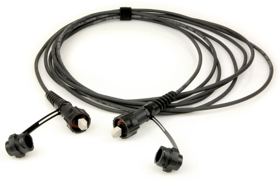 IP-Series MPO Assembly, 12 Fiber, Singlemode 9/125 OS2, Indoor/Outdoor, coiled