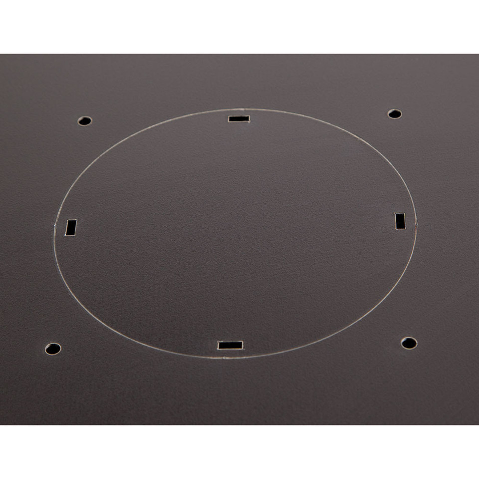 6U LINIER® Swing-Out Wall Mount Cabinet, bottom view