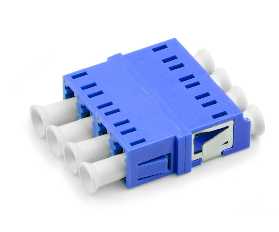 988-6S11-N - LC Quad Fiber Coupler, Blue, No Flange | Shop