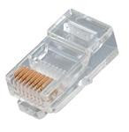 NMP-8225-100PK - CAT5/CAT5E Round Solid/Stranded Modular Plugs (RJ-45) - 100 Pack